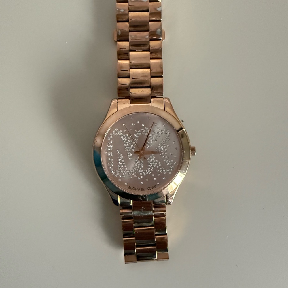 Michael Kors Rose Gold Sparkle Watch
